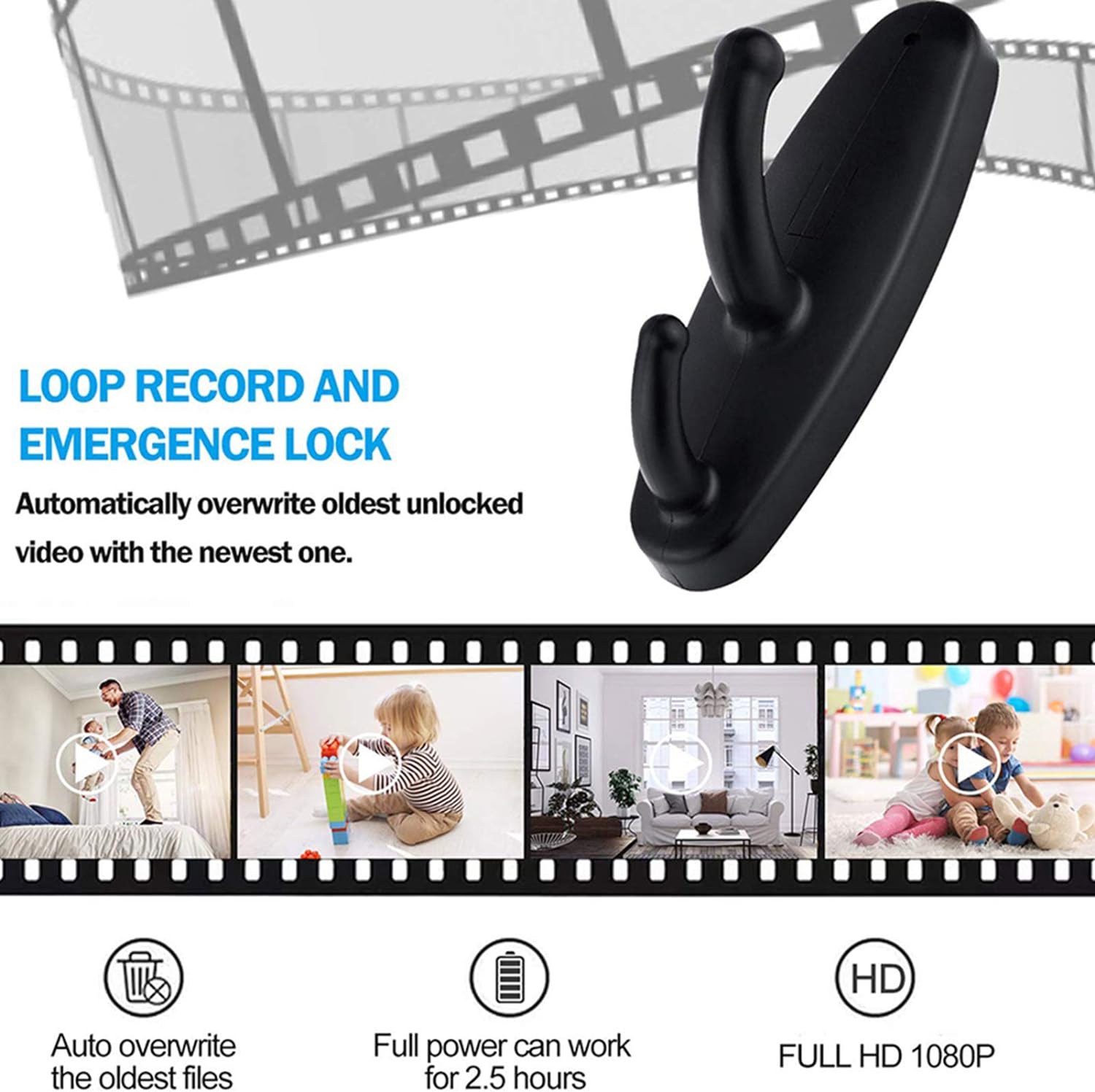 Miniatura 3 de Camara Espia Con Audio Estilo Perchero